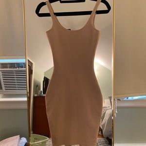 Fashion Nova - Julia Bodycon Dress Nude